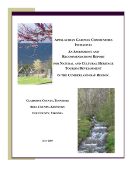 Appalachian Gateway Communities Initiative: an Assessment And