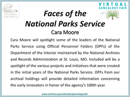 Faces of the National Parks Service