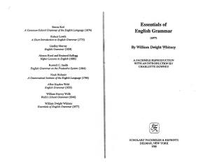 Essentials of English Grammar (1877)