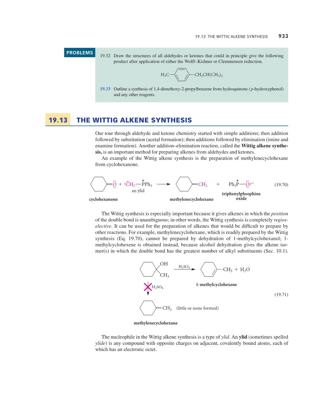 19.13 the Wittig Alkene Synthesis 933