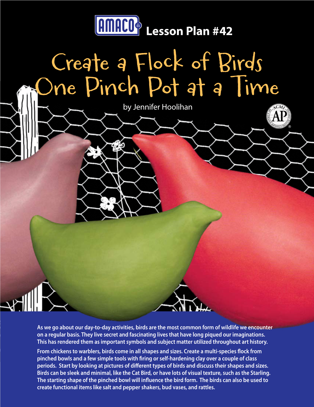 Create a Flock of Birds One Pinch Pot at a Time by Jennifer Hoolihan