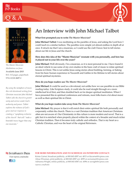 An Interview with John Michael Talbot