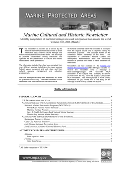 Marine Cultural and Historic Newsletter Vol 3(3)