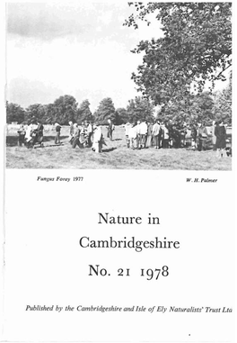 Nature in Cambridgeshire No. 21 1978
