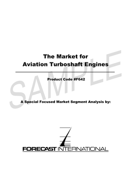 The Market for Aviation Turboshaft Engines