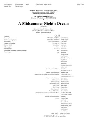 A Midsummer Night's Dream Page 1 of 3 Opera Assn