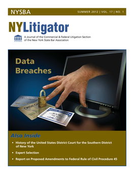 Nylitigator a Journal of the Commercial & Federal Litigation Section of the New York State Bar Association