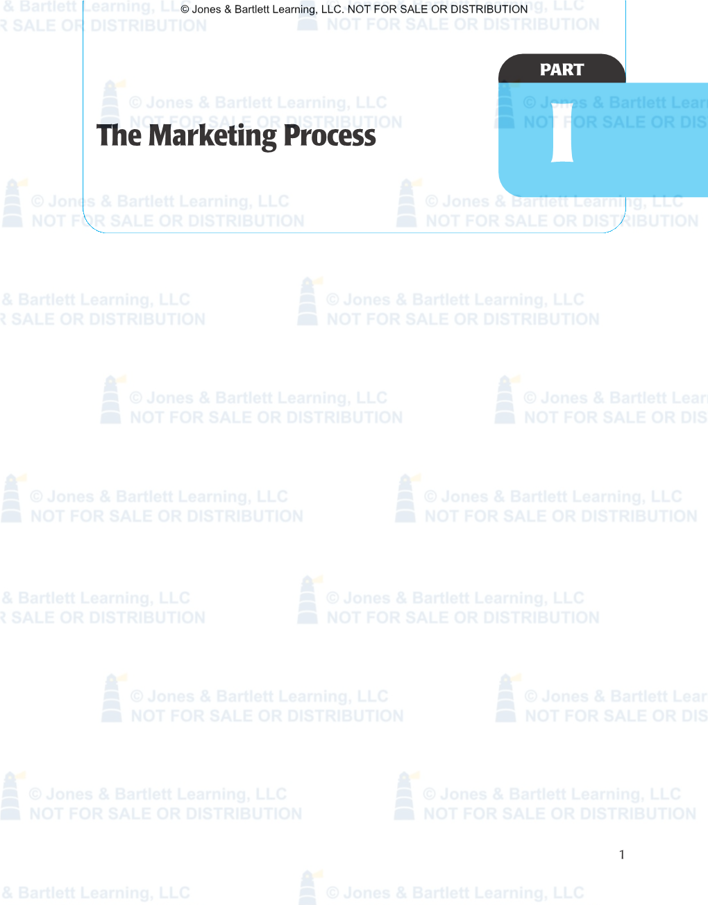 The Marketing Process I