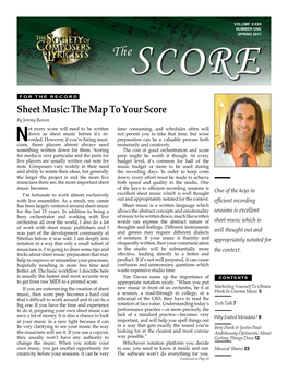 Sheet Music: the Map to Your Score