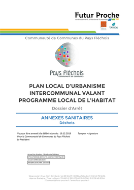 Plan Local D'urbanisme Intercommunal Valant Programme Local De L'habitat