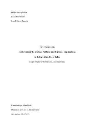 Historicizing the Gothic: Political and Cultural Implications in Edgar Allan