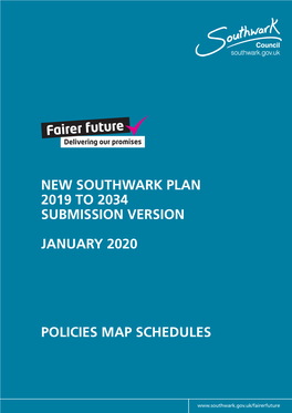 New Southwark Plan 2019 to 2034 Submission Version January 2020