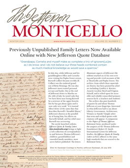 Previously Unpublished Family Letters
