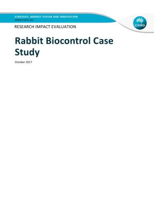 RESEARCH IMPACT EVALUATION Rabbit Biocontrol Case Study October 2017