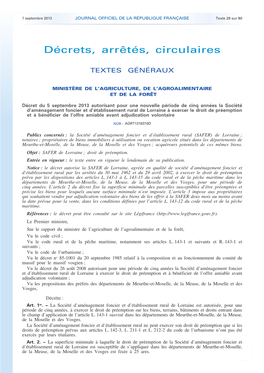 JOURNAL OFFICIEL DE LA RÉPUBLIQUE FRANÇAISE Texte 28 Sur 90