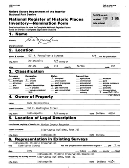 National Register of Historic Places Inventory—Nomination Form 1