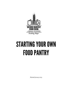 Starting Your Own Food Pantry
