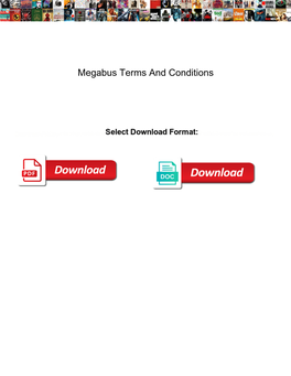 Megabus Terms and Conditions