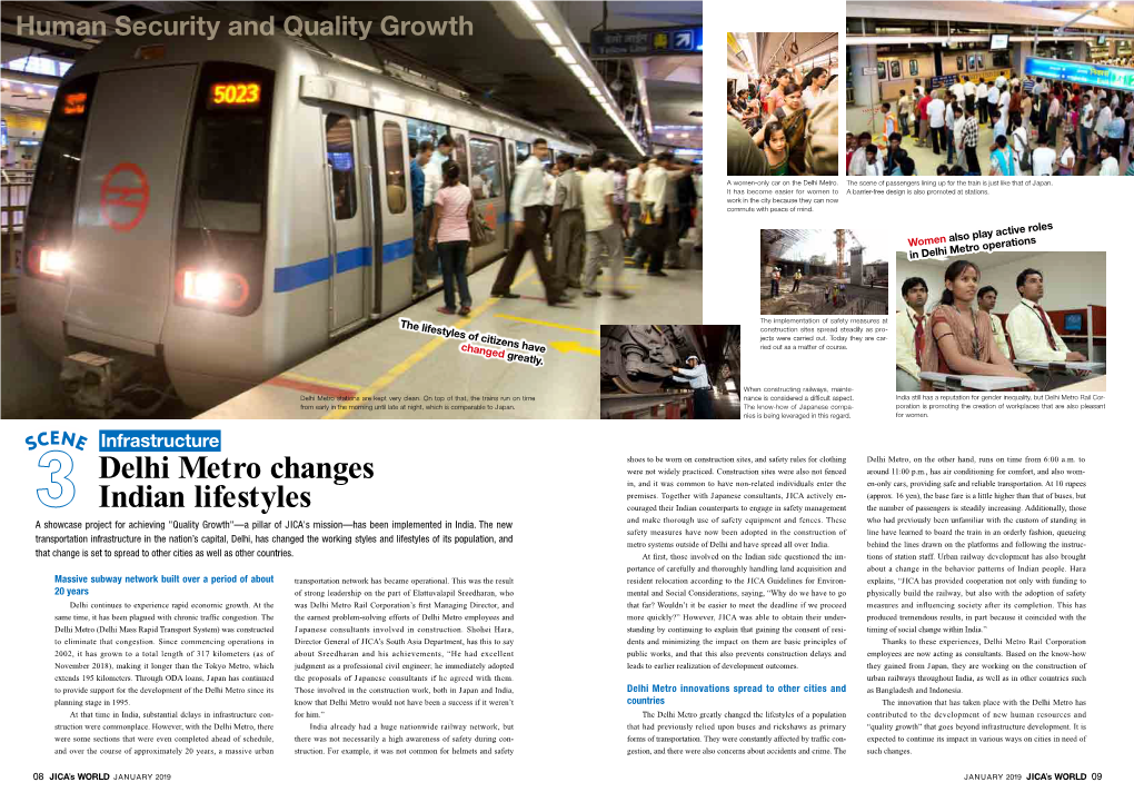 Infrastructure / Delhi Metro Changes Indian Lifestyles