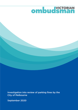 Investigation Into Review of Parking Fines by the City of Melbourne