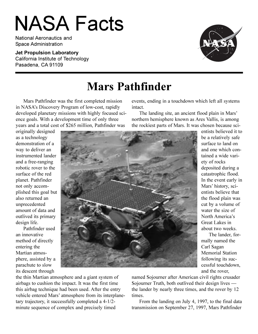 Mars Pathfinder