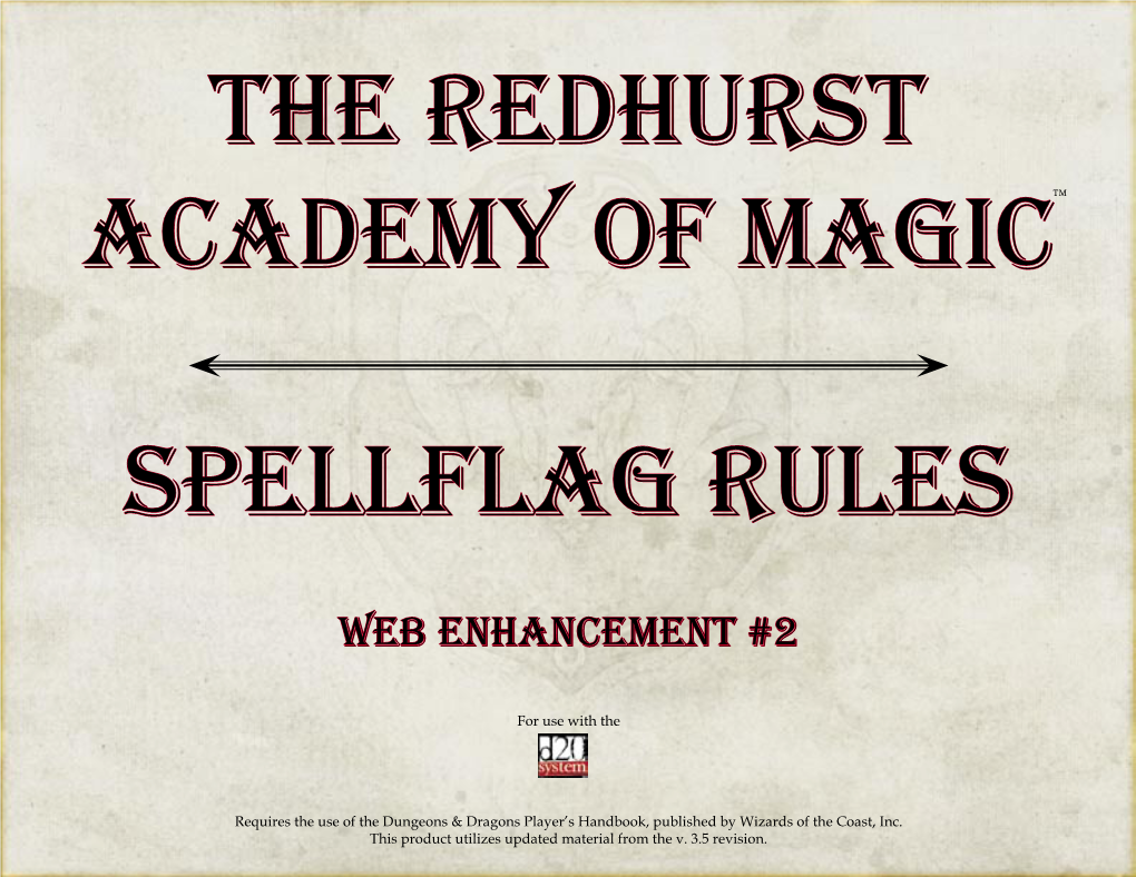 Rules for Spellflag