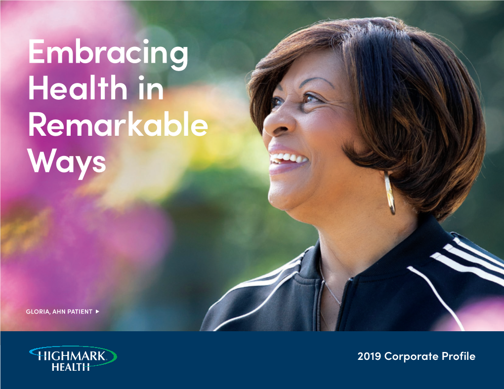 2019 Highmark Health Annual Report: Corporate Profile