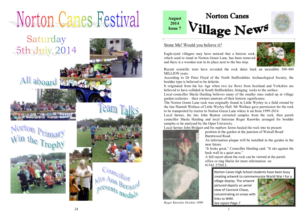 Norton Canes 2014 Issue 7