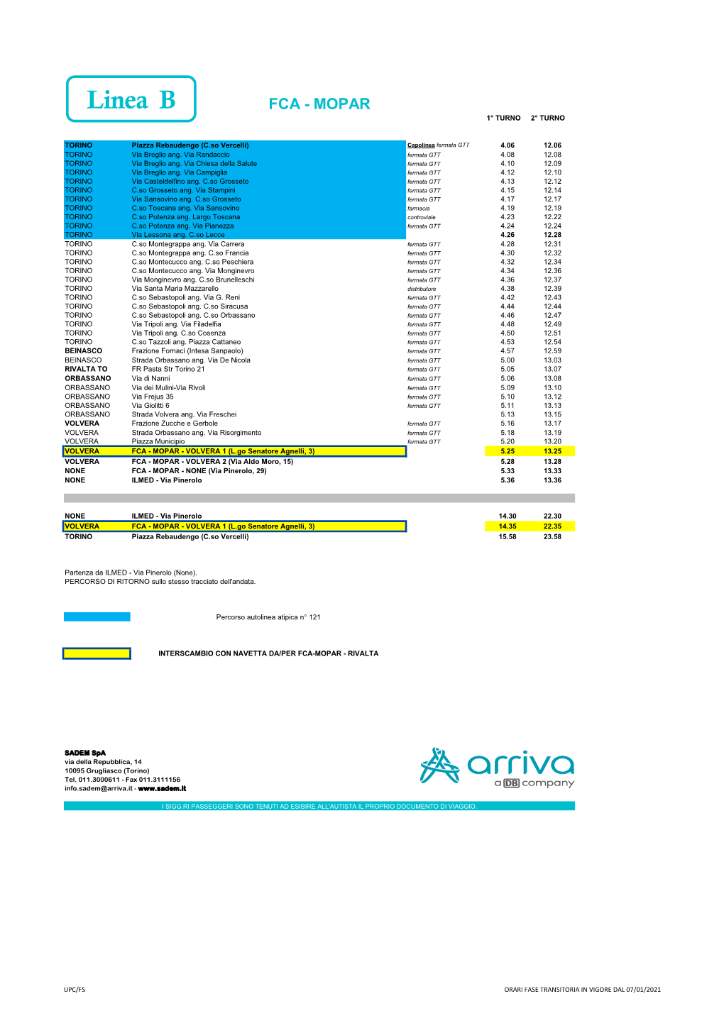 Linee-FCA-MOPAR-Volvera Rivalta Orari TR.Pdf