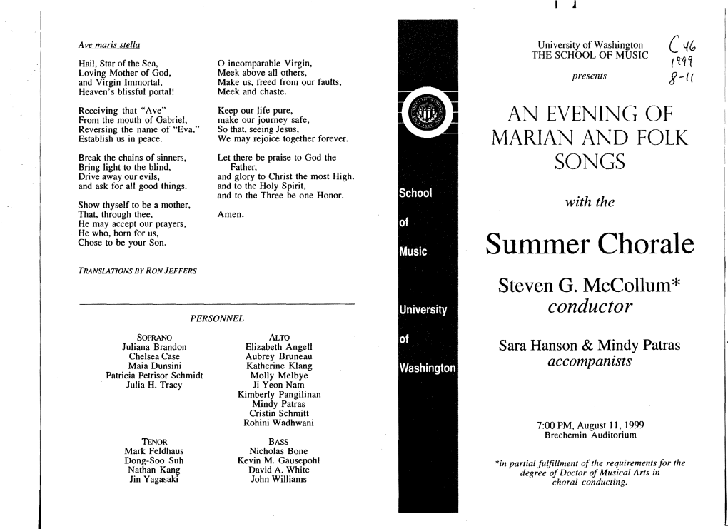 Summer Chorale