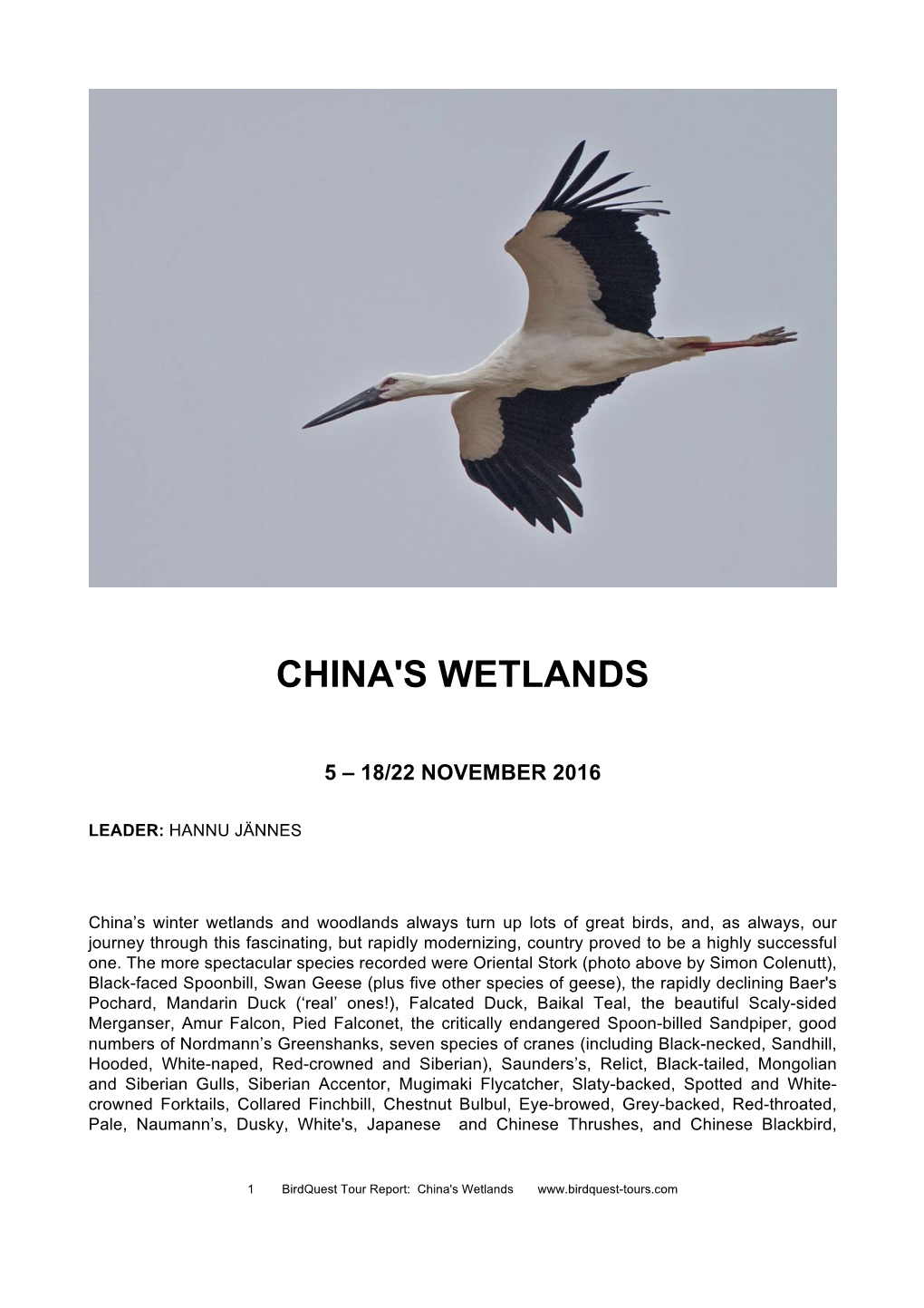 China's Wetlands