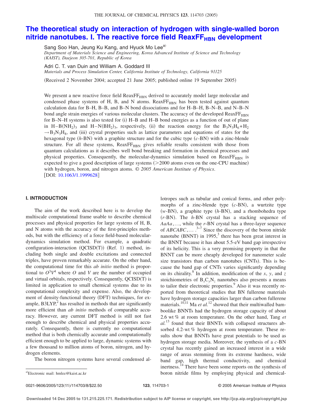 The Theoretical Study on Interaction of Hydrogen with Single-Walled Boron Nitride Nanotubes