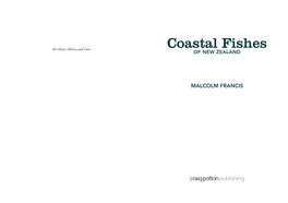 Coastal Fishes for Alison, Melissa and Cara of New Zealand