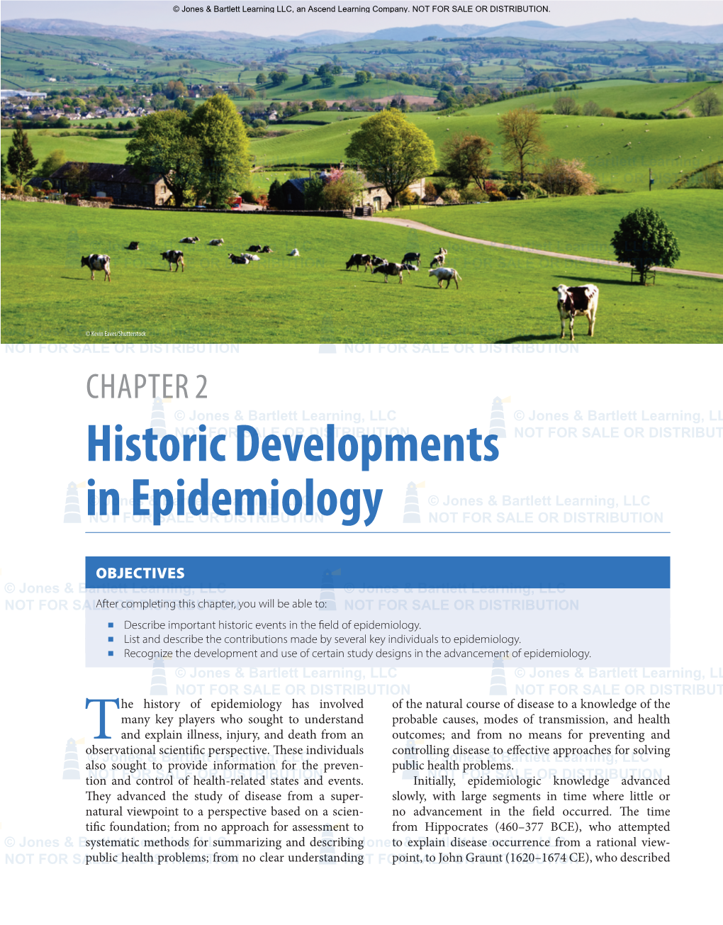 Historic Developments in Epidemiology