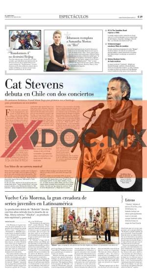 Cat Stevens Debuta En Chile Con Dos Conciertos El Cantautor Británico Yusuf Islam Llega Por Primera Vez a Santiago Para Presentarse En Noviembre