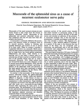 Recurrent Oculomotor Nerve Palsy