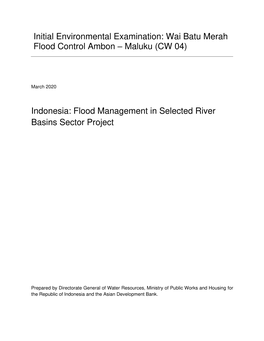 35182-043: Flood Management in Selected River Basins Sector Project