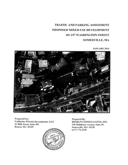 Traffic Assessment 16JAN2014 Without Cover.Docx TABLE of CONTENTS