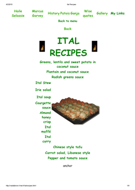 Ital Recipes