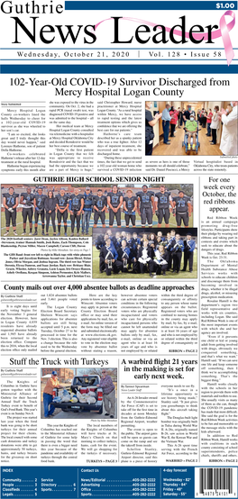 Guthrie News Leader Wednesday, October 21, 2020 | Vol