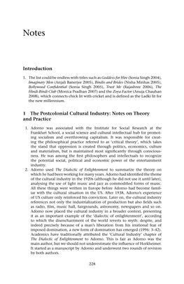Introduction 1 the Postcolonial Cultural Industry: Notes on Theory
