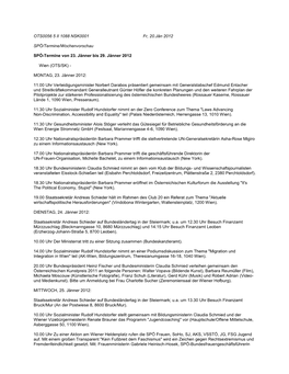 OTS0056 5 II 1088 NSK0001 Fr, 20.Jän 2012 SPÖ/Termine/Wochenvorschau SPÖ-Termine Von 23. Jänner Bis 29. Jänner 2012
