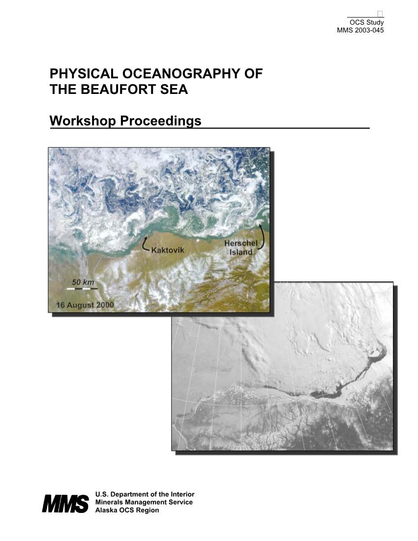 Physical Oceanography of the Beaufort Sea