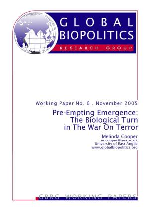 Preempting Emergence: the Biological