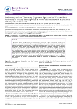 Pigments, Epicuticular Wax and Leaf Nutrients