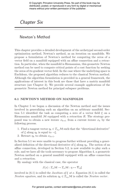 Optimization Algorithms on Matrix Manifolds