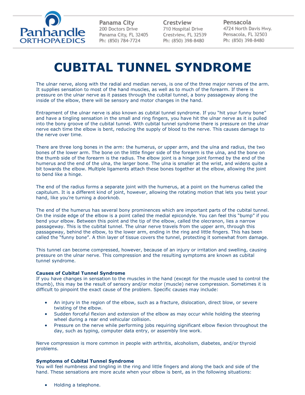 Cubital Tunnel Syndrome