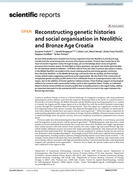 Reconstructing Genetic Histories and Social Organisation in Neolithic And