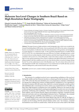 Holocene Sea-Level Changes in Southern Brazil Based on High-Resolution Radar Stratigraphy