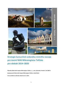 Pro Území MAS Mikroregionu Telčsko Pro Období 2014–2020